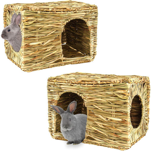 Casetta in erba per conigli, extra large, pieghevole.