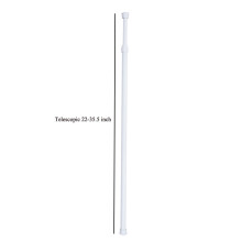 Ruostumattomasta teräksestä valmistettu säädettävä kiristyssuihkuverhotanko