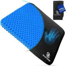 Almofada de gel para assento em formato de ovo para alívio da dor nas costas.