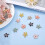 Breloques en forme de fleur en émail plaqué or, 6 couleurs, 36 pièces 4