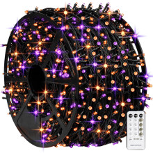 Halloween-valosarja violetti oranssi 1000 LEDiä 328 jalkaa 8 tilaa