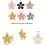 Breloques en forme de fleur en émail plaqué or, 6 couleurs, 36 pièces 2