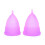 Ensemble de coupes menstruelles en silicone, taille L et S, 2 pièces 1