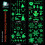 Sticker mural de Noël phosphorescent amovible (1 pièce) 2