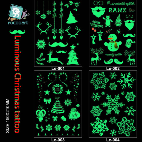 Sticker mural de Noël phosphorescent amovible (1 pièce) 1