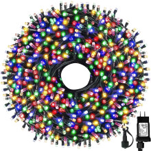 Guirlande lumineuse de Noël 300 LED 32 m 8 modes, homologuée UL
