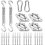 Shade Sail Hardware Kit6inch for Rectangular Triangular 1