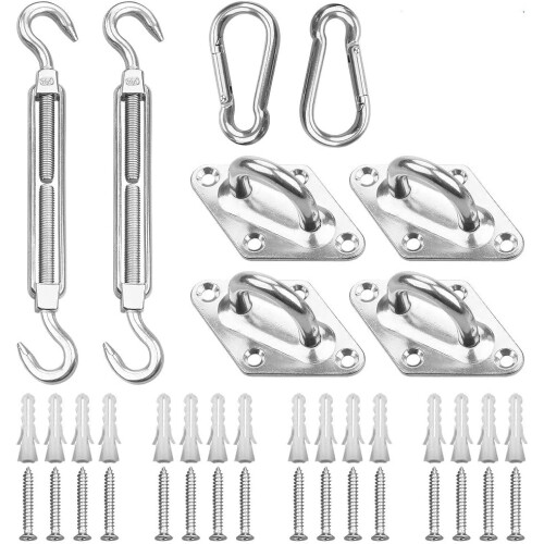 Shade Sail Hardware Kit6inch for Rectangular Triangular