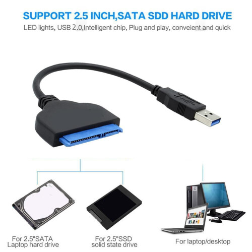 USB3.0zu SATA-sovitin ja UASP 2,5-Zoll-SSD 1