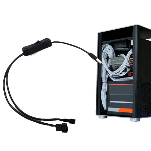 5V4-pinners til 2-veis USB-adapterkabel for PC-vifte 2