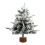 Christmas string lights with mini flocked tree pendant 1