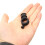 Expansores de oreja de silicona negra (10 pares) 2