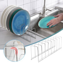 Escurridor de platos Donemore de acero inoxidable (1 juego)
