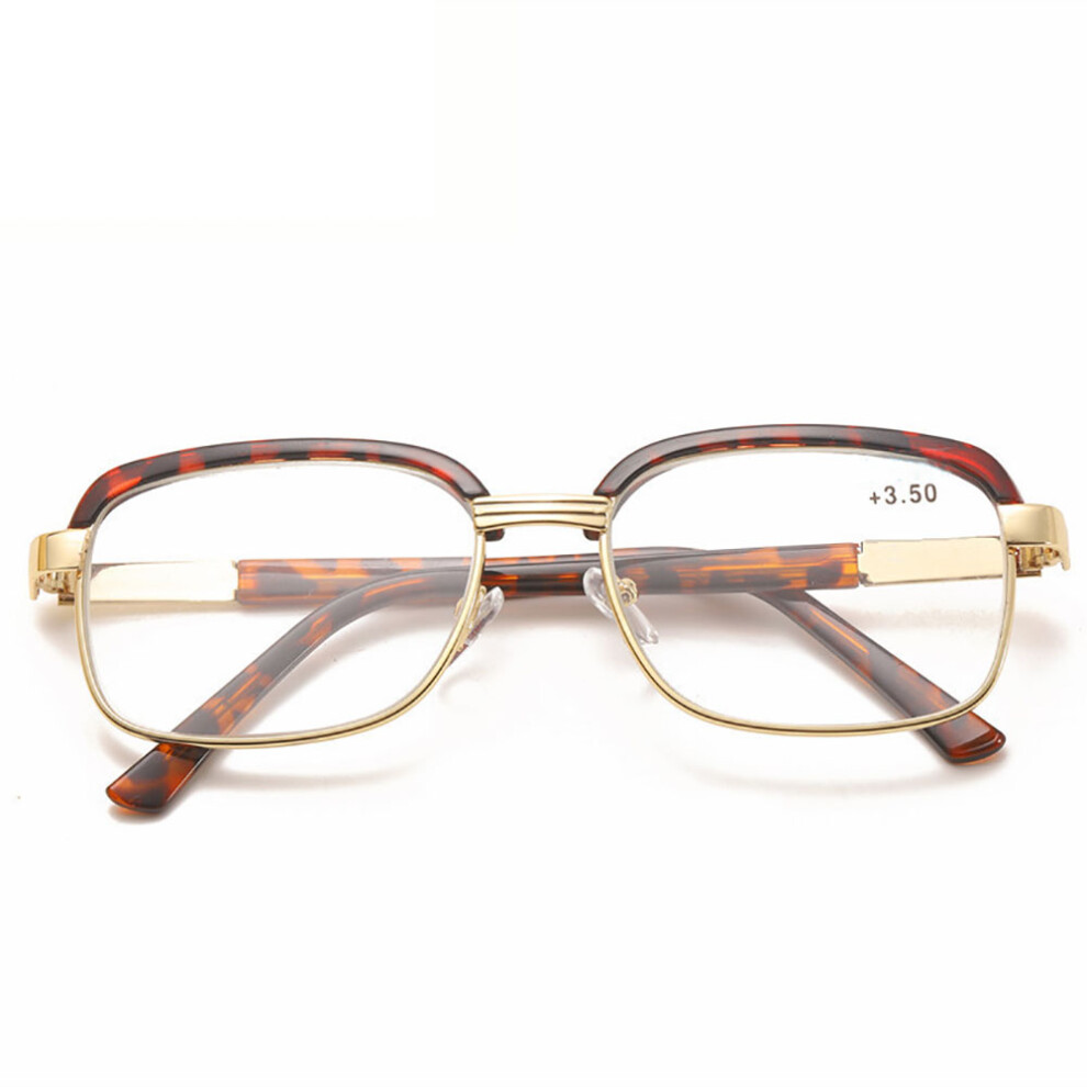 Retro Eyebrow Reading Glasses Non-Spherical Lenses Metal