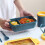 Porta bento box termico a doppio strato Capino Plastics con posate 6