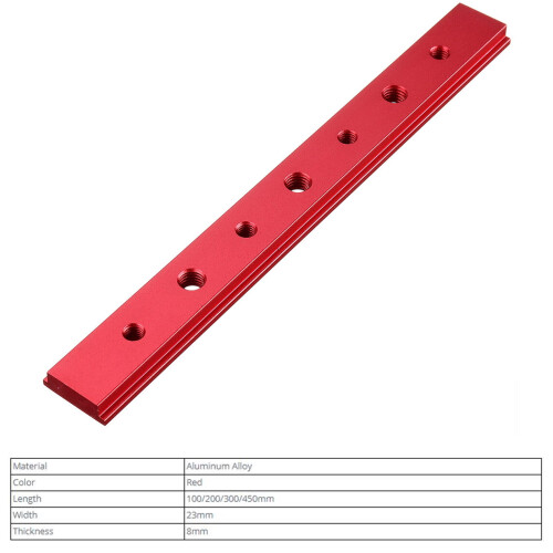 T-Nutmutter M6/M8, Aluminiumlegierung, 100–450 mm 1
