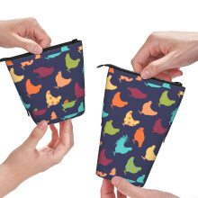 Estojo para lápis em formato de galinha, multicolorido, 1 unidade