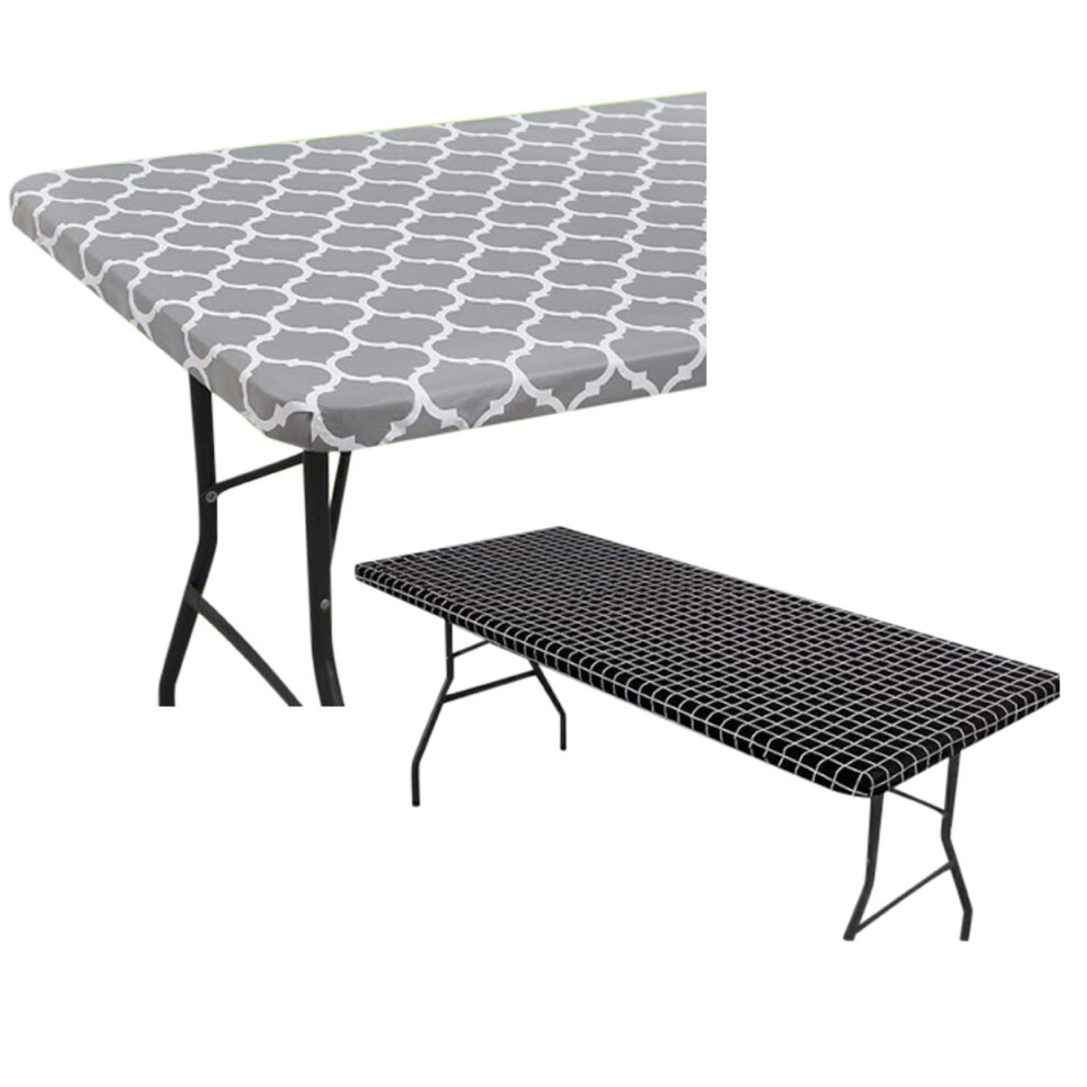 Elastic Fitted Tablecloth Rectangular 6ft