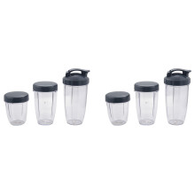 Juicer Cups Set 32 oz + 24 oz + 18 oz with 6 Lids