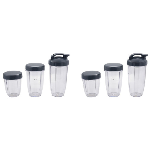 Juicer Cups Set 32 oz + 24 oz + 18 oz with 6 Lids