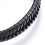 Bráisléad Corda Braidithe Inchoigeartaithe Leathar PU Dubh 51mm 3