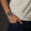Βραχιόλι Punk Rock Cuff από Απομίμηση Δέρματος 3 Χρώματα 28.8cm 6