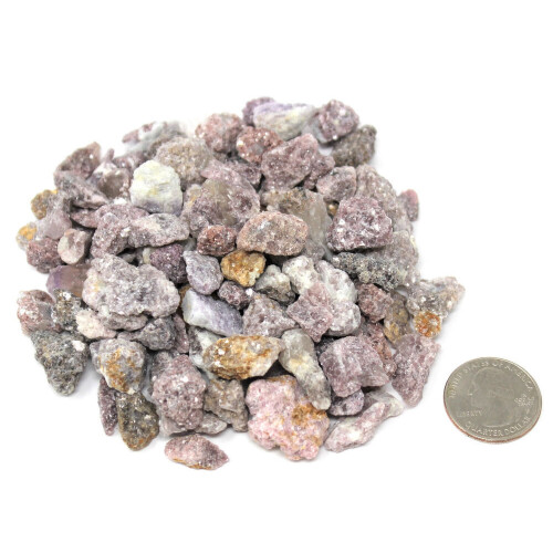 Natural Lepidolite Crystal Chips Raw Wholesale Lot 1