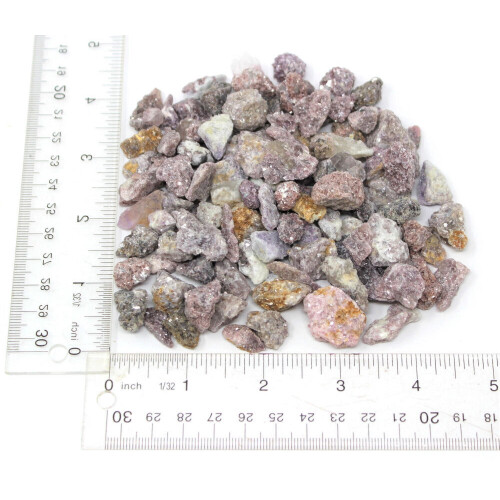 Natural Lepidolite Crystal Chips Raw Wholesale Lot 2