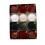Christmas Balls Red Flocked 6 cm 12 pcs 1