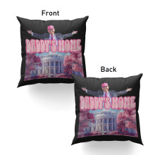 Grappige Trump sierkussensloop 20x20 inch woondecoratie