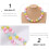 Conjunto de colar e pulseira Rainbow Chunky Bubblegum (1 conjunto) 4