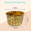 Gingham foil cupcake liners 3.5 oz 50 count yellow checkered 2