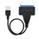 USB 2.0 til SATA-adapterkabel 22-pinners for 25" HDD SSD 7