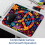Mouse Pad Dark Flowers Peace Αντιολισθητική Βάση από Λαστιχένιο Υλικό 8,3x9,8 6