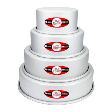Set de 4 forme rotunde pentru tort, 15 cm, 20 cm, 25 cm, 30 cm