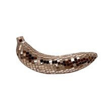 Banana-Shaped Disco Ball Rose Gold Home Decor 1pc