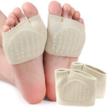 Middenvoetbeschermer met gelkussentjes, beige, damesmaat 6.5-10
