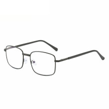 Óculos de leitura retrô com filtro de luz azul, armação grande e lentes de policarbonato.