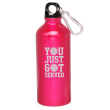 Aluminum sports water bottle20oz with carabiner clip