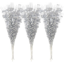 Christmas Glitter Berry Stems 15.7 in 30 pcs