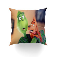 Grinch díszpárnahuzat 16x16 hüvelykes beltéri és kültéri lakberendezés