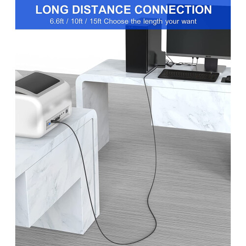 Kabel USB 2.0 pro tiskárnu USB-A na USB-B, 6 metrů 2