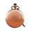 Relógio de bolso vintage brilhante, quartzo, com báscula e corrente. 1
