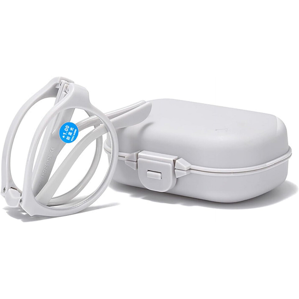 QAQ Folding Reading Glasses Anti-Blue Light Round 1.0â3.5