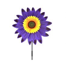 Girassol Moinho de Vento Roxo Decoração de Jardim 1 Peça
