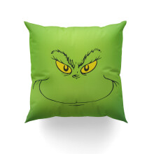 Grinch díszpárnahuzat 18x18 hüvelykes ünnepi otthoni dekoráció