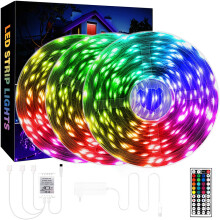 RGB LED-nauhavalot makuuhuoneeseen, olohuoneeseen, 75 jalkaa, himmennettävä, 8