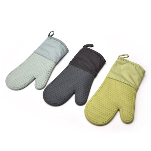 Silicone Heat-Resistant Gloves Thick Insulated 2-Pack 1