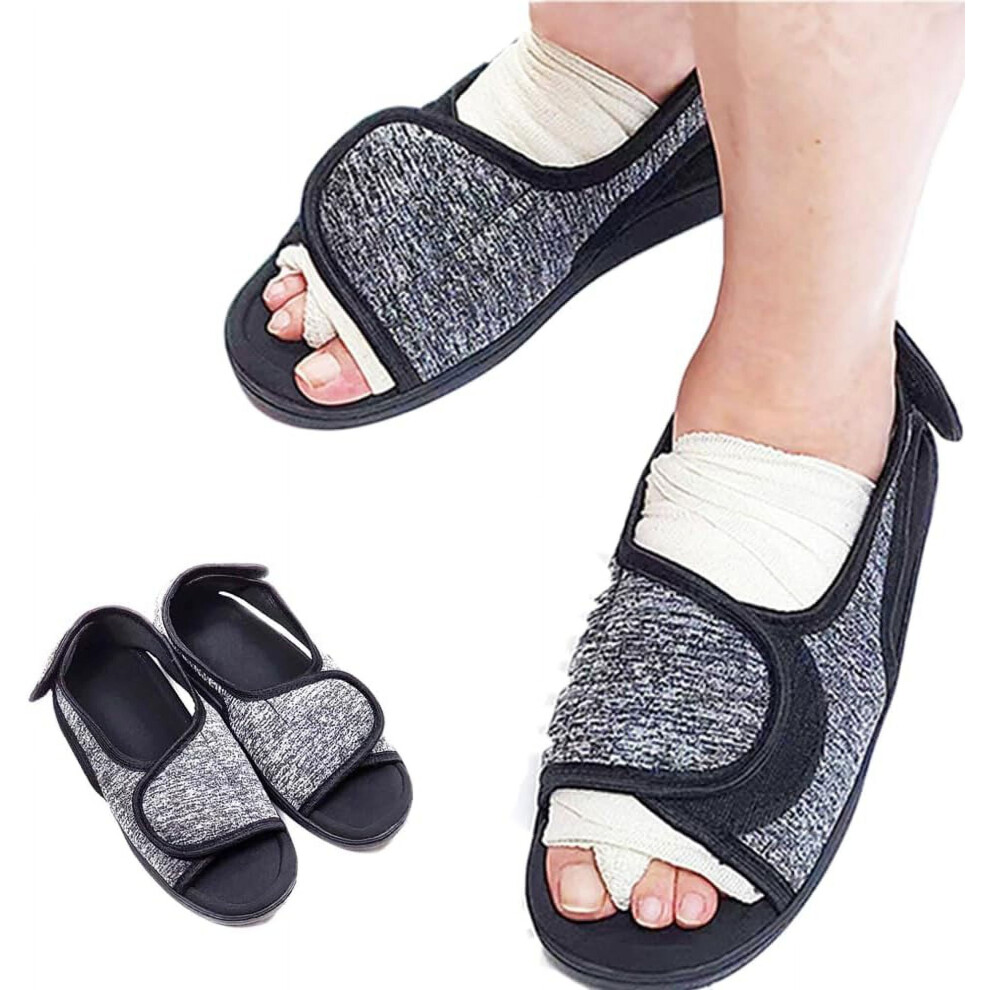 Diabetic Sandals for Swollen Feet Adjustable Wide Fit