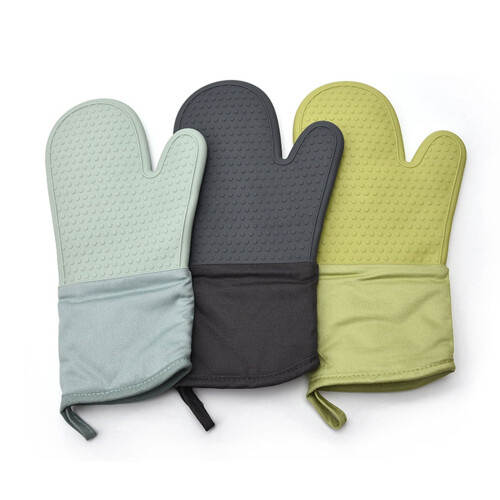 Silicone Heat-Resistant Gloves Thick Insulated 2-Pack 2